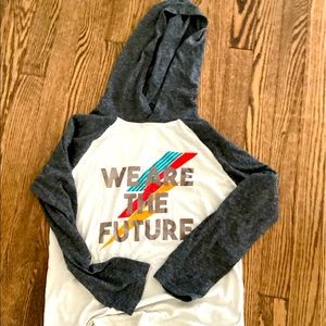 Old navy we are the future hooded long sleeve